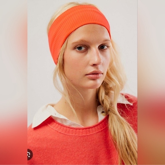 Free People Accessories - FREE PEOPLE Super Wide Soft Headband-Orange